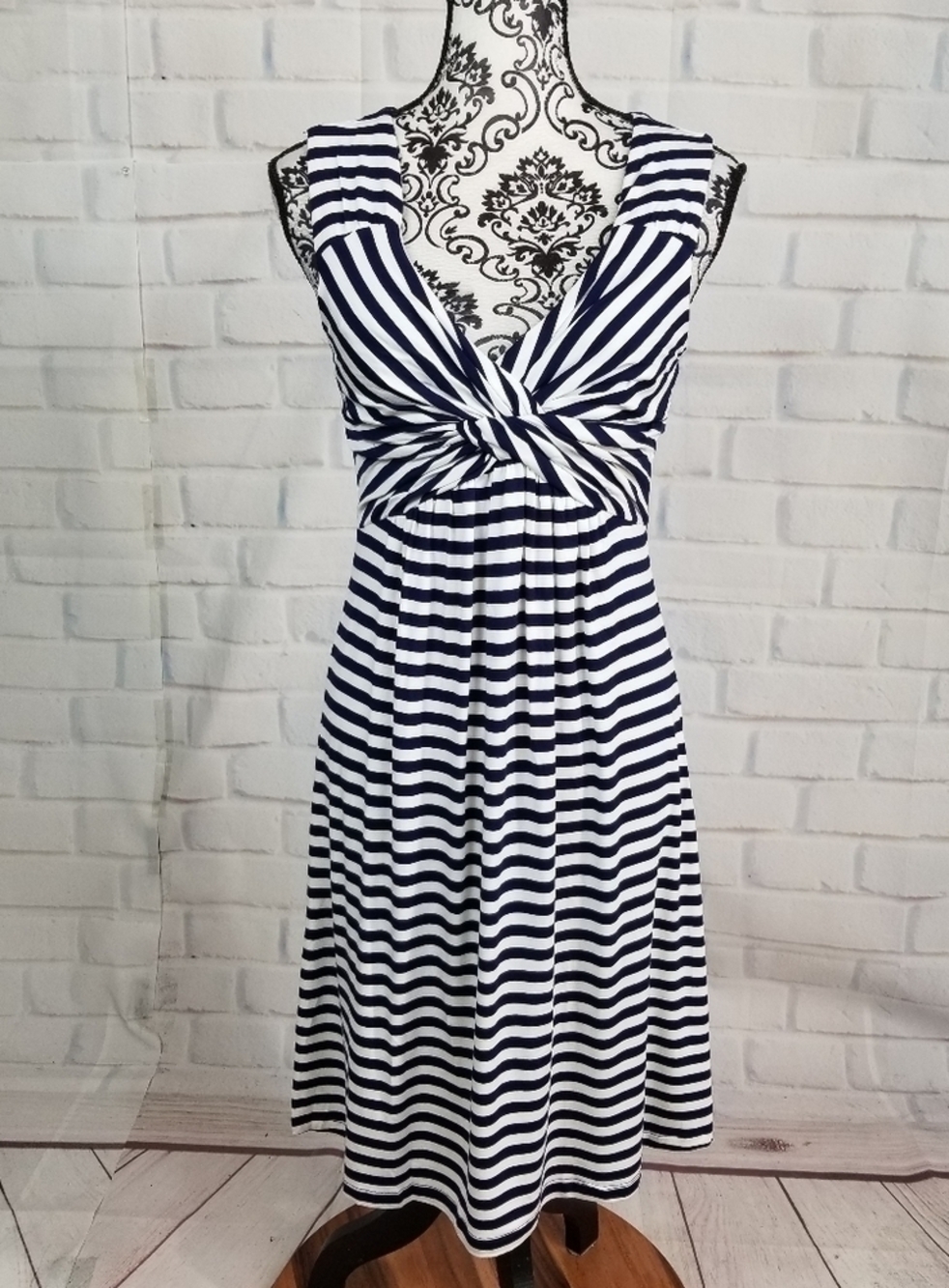 Boston Proper striped stretch knit size s dress